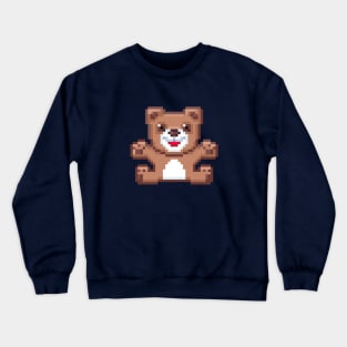 Pixel Teddy Bear Crewneck Sweatshirt